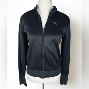 💜 5/$20 Puma Black Full-Zip Track Jacket